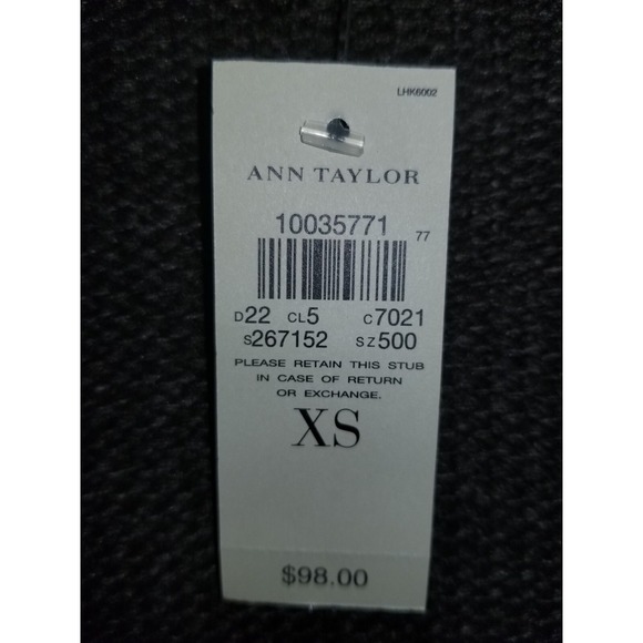 NWT ANN TAYLOR Sweater XS Merino Wool Cashmere Blend Long Sleeve Cowl Neck Tunic - Picture 3 of 6